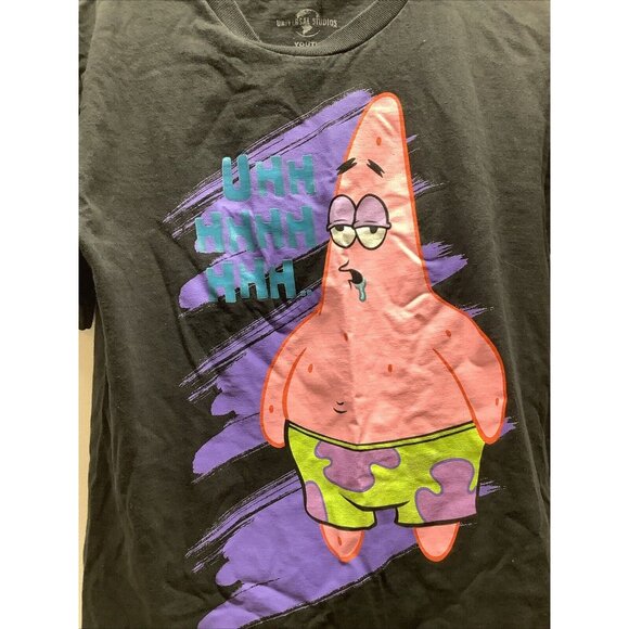 Nickelodeon Size Large Yourh Black Universal Studios Patrick Tee. Preloved - Picture 4 of 5